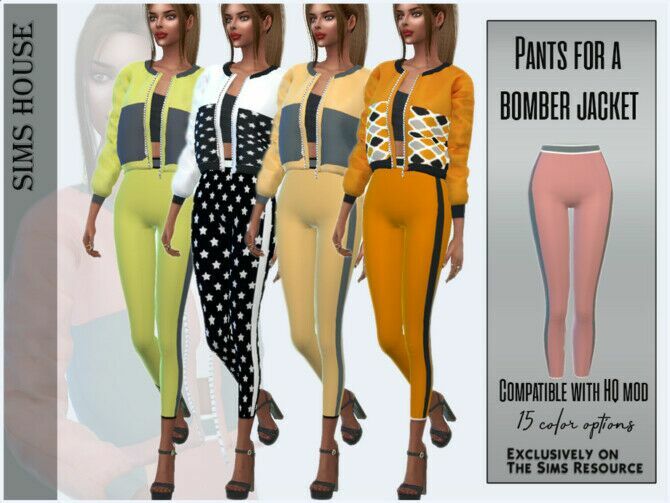 Pants For A Bomber Jacket By Sims House Sims 4 CC