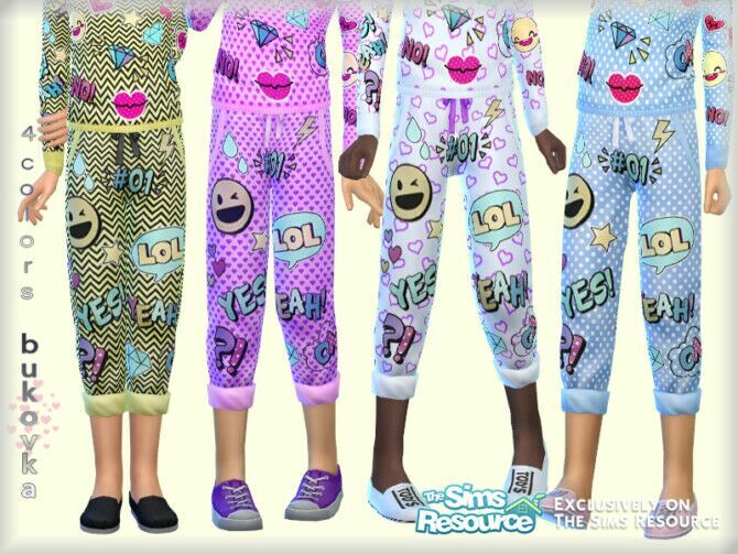 Pants LOL Child By Bukovka Sims 4 CC