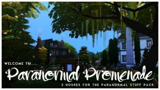 Paranormal Promenade Two Houses At Simsational Designs Sims 4 CC