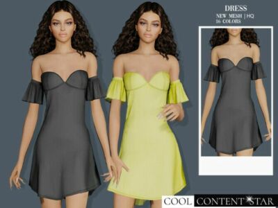 Party Dress By Sims2Fanbg Sims 4 CC