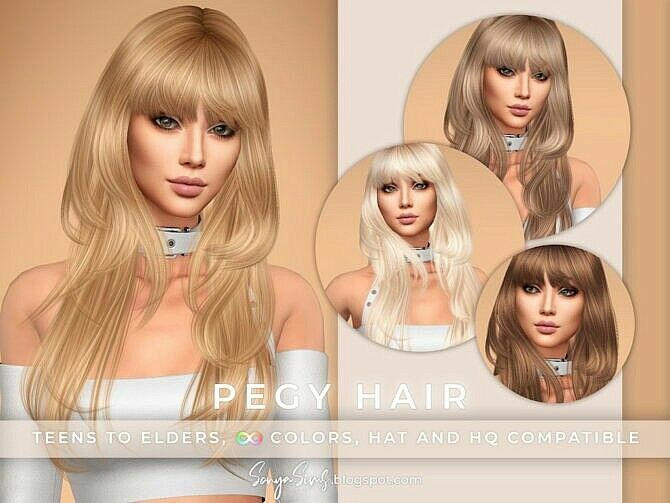 Pegy Hair At Sonya Sims Sims 4 CC