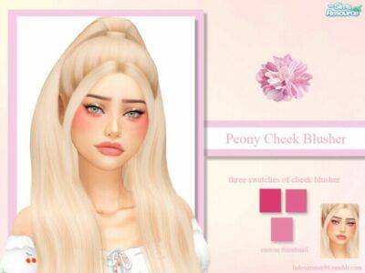 Peony Cheek Blusher By Ladysimmer94 Sims 4 CC