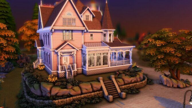 sims 4 cc pink palace coraline by plumbobkingdom 4