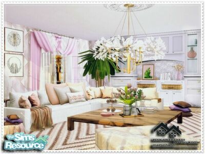 Pink Sweetness Living Room By Marychabb Sims 4 CC