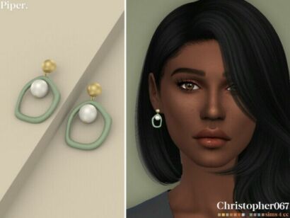 Piper Earrings By Christopher067 Sims 4 CC