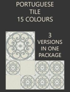 Portuguese Tiles 3 Styles 15 Colours By Simmiller