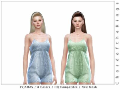 Pyjamas By Chordoftherings Sims 4 CC