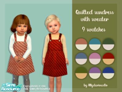 Quilted Sundress With Sweater By Mysteriousoo
