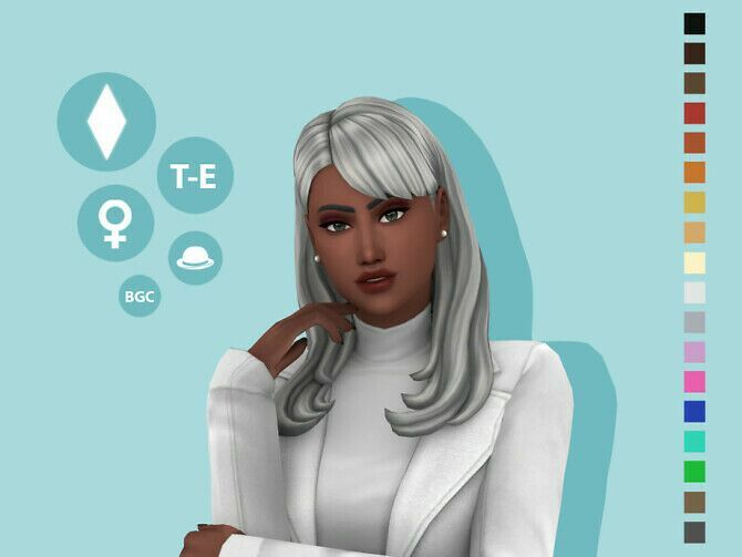 Rachel Hairstyle By Simcelebrity00 Sims 4 CC