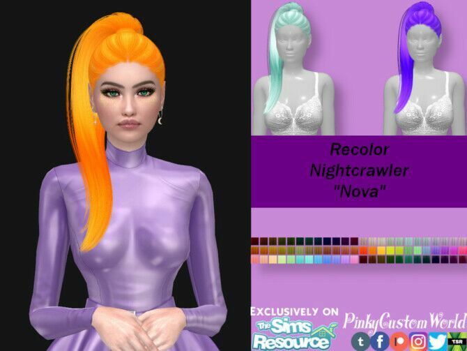 Recolor Of Nightcrawler’s Nova Hair By Pinkycustomworld