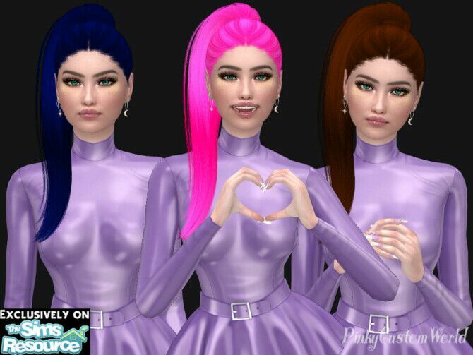 sims 4 cc recolor of nightcrawlers nova hair by pinkycustomworld 2