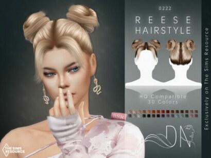 Reese Hairstyle By Darknightt Sims 4 CC