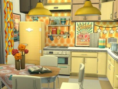 Retro Kitchen By Flubs79 Sims 4 CC