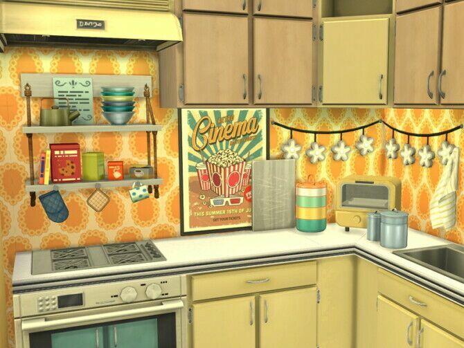 sims 4 cc retro kitchen by flubs79 2