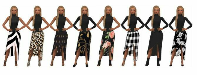 sims 4 cc rhowcs split midi dress at sims4sue 2