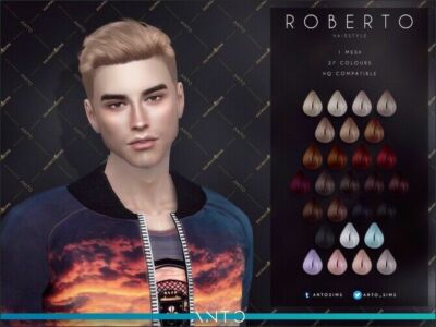 Roberto Short Male Hair By Anto Sims 4 CC