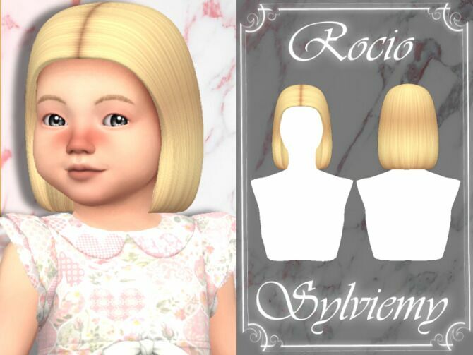 Rocio Hairstyle (Toddler) By Sylviemy Sims 4 CC