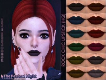 Rock Chic Lipstick By Caroll91 Sims 4 CC