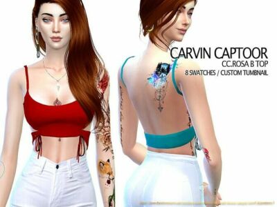 Rosa B TOP By Carvin Captoor Sims 4 CC