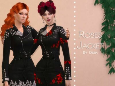 Roses Jacket By Dissia Sims 4 CC