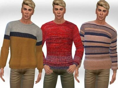 Round Neck Pullovers M By Saliwa Sims 4 CC