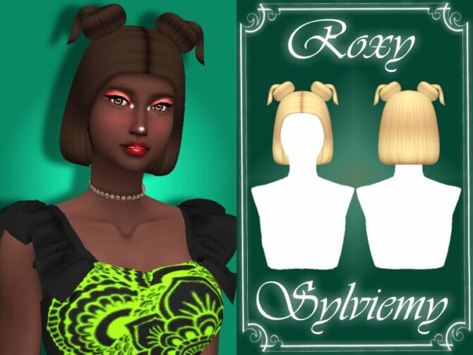 Roxy Hairstyle By Sylviemy Sims 4 CC