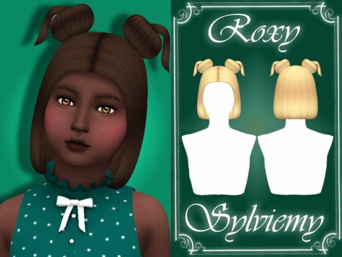 Roxy Hairstyle (Child) By Sylviemy Sims 4 CC