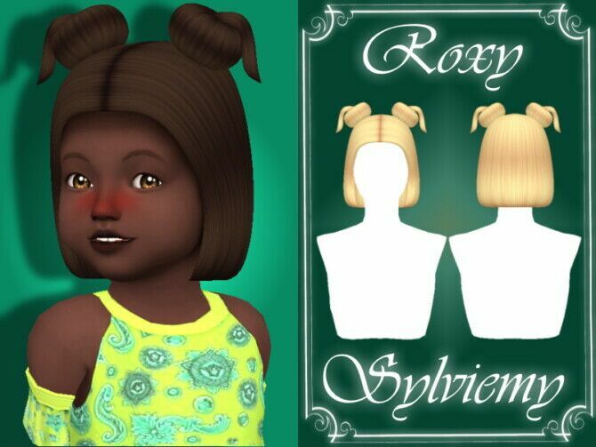 Roxy Hairstyle (Toddler) By Sylviemy Sims 4 CC