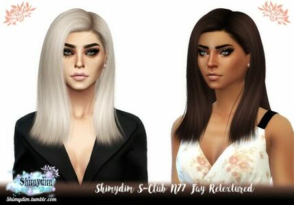 S-Club N77 Fay Hair Retexture At Shimydim Sims Sims 4 CC