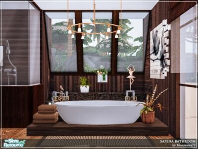 Safena Bathroom By Moniamay72 Sims 4 CC