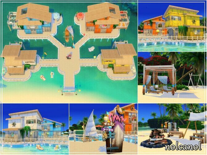 sims 4 cc sapphire resort by nolcanol 2