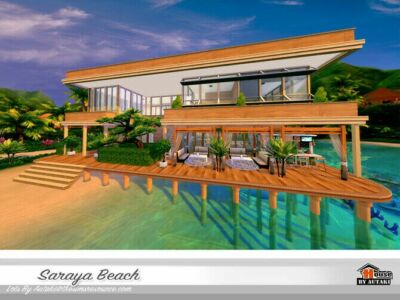 Saraya Beach House By Autaki Sims 4 CC
