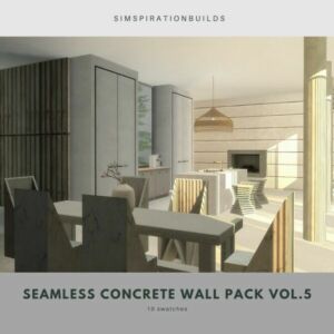 Seamless Concrete Wall Pack VOL.5 At Simspiration Builds Sims 4 CC