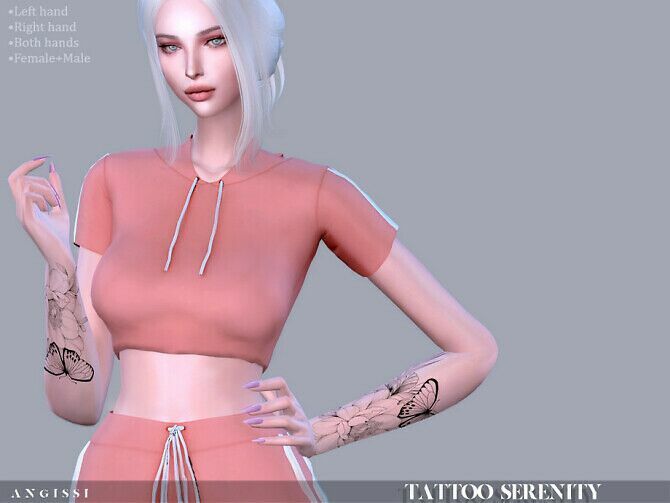 Serenity Tattoo By Angissi Sims 4 CC