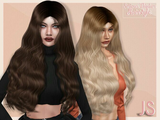 Serious Thinker Hair By Javasims Sims 4 CC