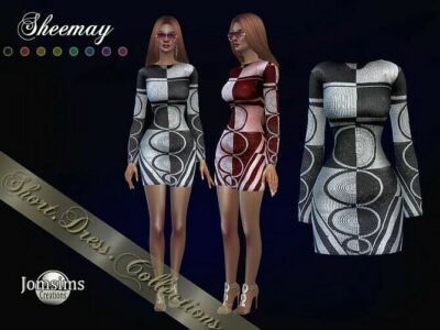 Sheemay Short Dress By Jomsims Sims 4 CC