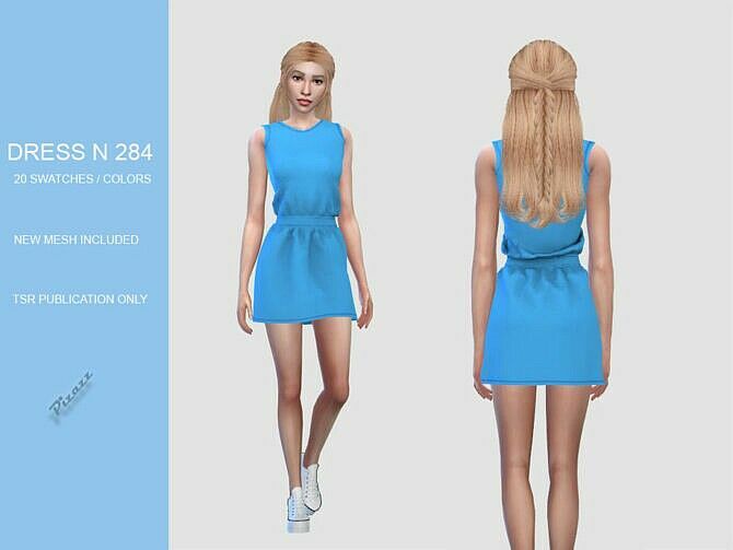 Short Dress N284 By Pizazz Sims 4 CC