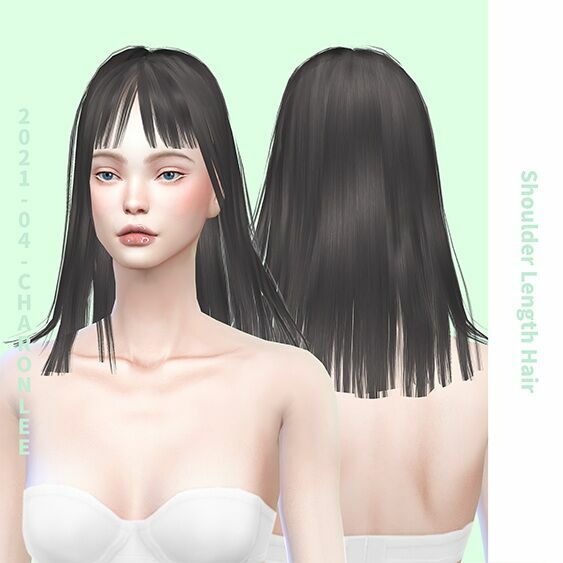 Shoulder Length Hair At Charonlee Sims 4 CC