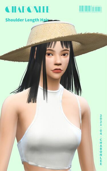 sims 4 cc shoulder length hair at charonlee 2