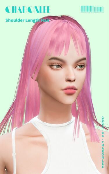 sims 4 cc shoulder length hair at charonlee 4