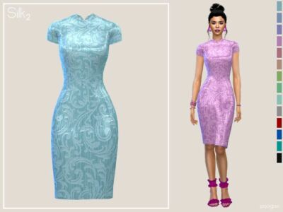 Silk 2 Dress By Paogae Sims 4 CC