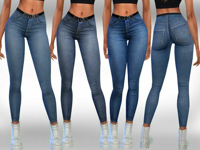 Skinny Fit Realistic Jeans By Saliwa Sims 4 CC