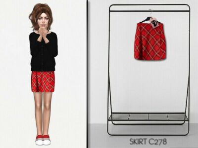 Skirt C278 By Turksimmer Sims 4 CC