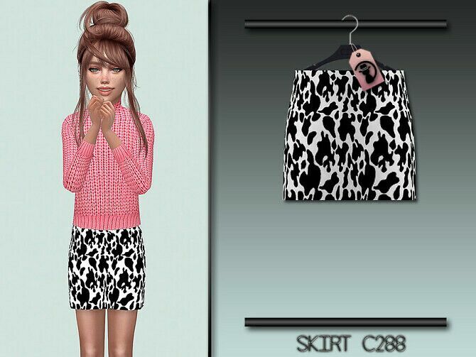 Skirt C288 By Turksimmer Sims 4 CC