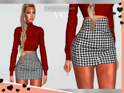 Skirt Valentine’s Day I – Vi By Viy Sims Sims 4 CC