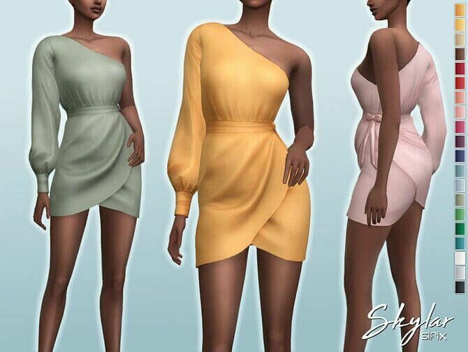 Skylar Dress By Sifix Sims 4 CC