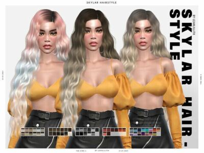 Skylar Hairstyle By Leahlillith Sims 4 CC