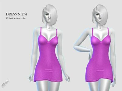 Spaghetti Strap Dress N 274 By Pizazz Sims 4 CC