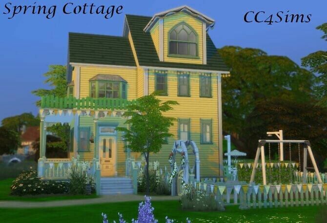 Sping Cottage By Christine At Cc4Sims Sims 4 CC