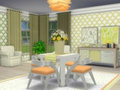 Spring IS Coming Dining SET By Seimar8 Sims 4 CC